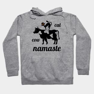 Cat Cow Yoga Namaste Hoodie